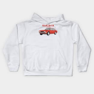 504 Coupé Cabriolet Coupe red Kids Hoodie